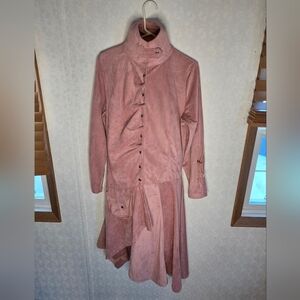 Dusty Pink Button-Up Coat, Festival, Renfaire, Romantic Vampires Dream